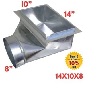 90 DEGREE BOOTS WITH FLANGES 14X10X8