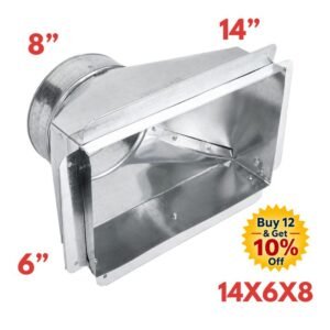 STRAIGHT BOOTS WITH FLANGES 14X6X8