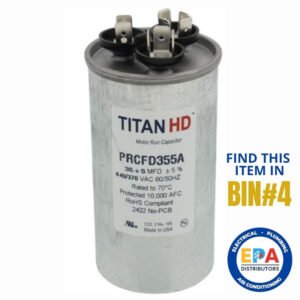 35/5 MFD Round Dual Motor Run Capacitor HD