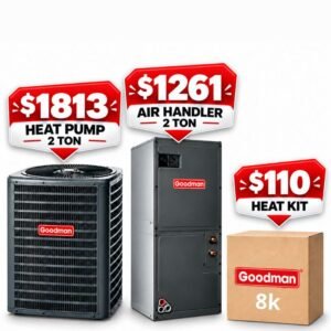 Goodman Heat Pump 2 Ton complete system