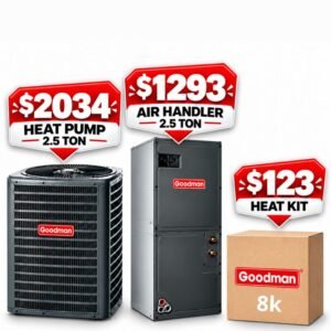 Goodman Heat pump 2.5 ton complete system