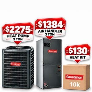 Goodman Heat pump 3 ton complete system