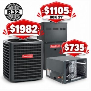 Goodman 3.5 Ton 14.3 to 15.2 SEER Condenser R-32 Refrigerant