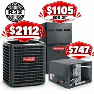 Goodman 4 Ton 14.3 to 15.2 SEER Condenser R-32 Refrigerant